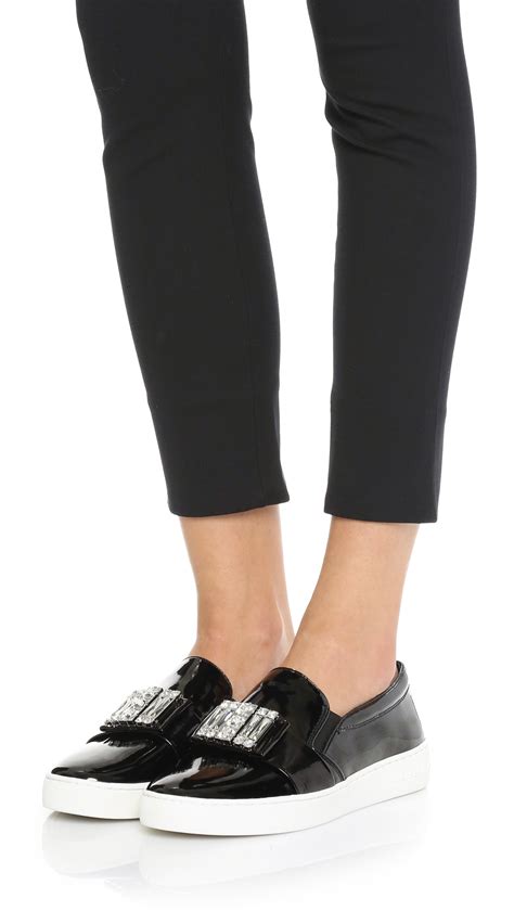 michael michael kors women's michelle slip on fashion sneakers|Michael Kors low top sneakers.